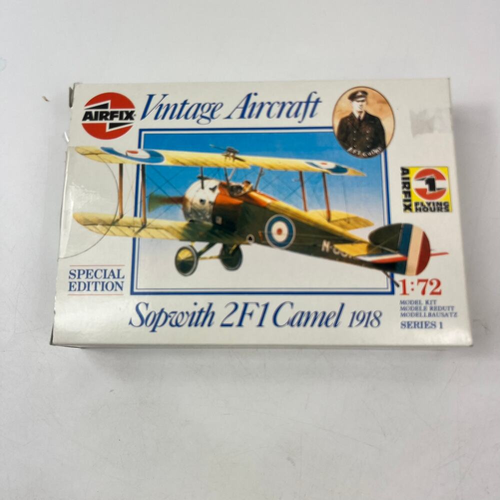 Airfix Sopwith 2F1 Camel 1918 1/72 Scale Model Kit Vtg Aircraft Series 1 Open